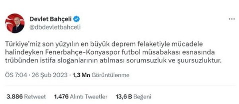 MHP lideri Devlet Bahçeli, Beşiktaş üyeliğinden ayrıldı